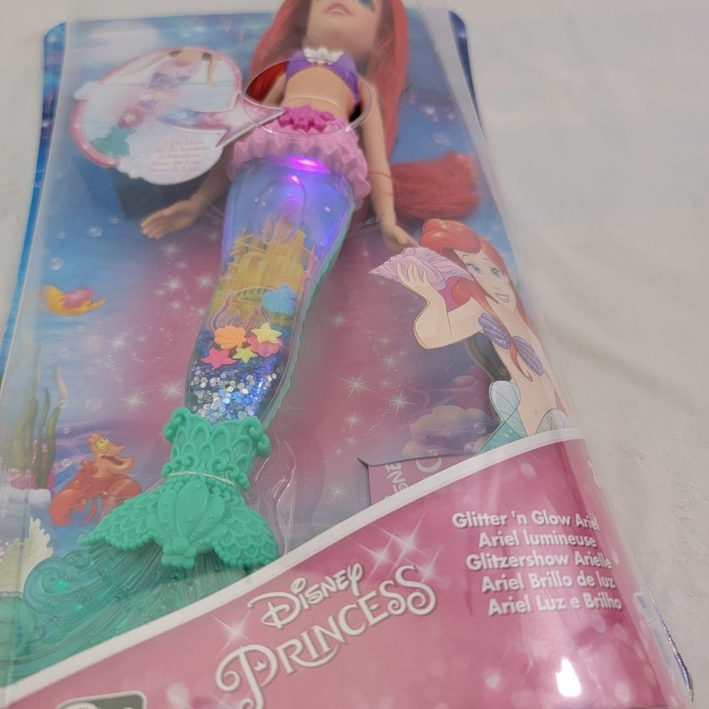 Disney Princess Glitter ‘N’ Glow ARIEL Doll - Hasbro Disney Princess Doll - Picture 13 of 16